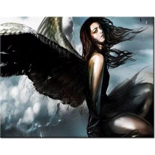 Damond painting New Diamond Embroidery black angel 2019 Decor For Home Diamond mosaic Full Square/Round drill Cross Stitch