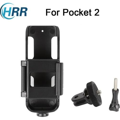 Expansion Bracket Mount for DJI Osmo Pocket 2 Action Camera Protective shell with Tripod Mount GoPro adapter Screw Accessories