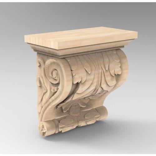 3D STL Model Supports Stands Legs for CNC Router Aspire Artcam Part of Corner or Column Carving Machine Relief _ decor 966