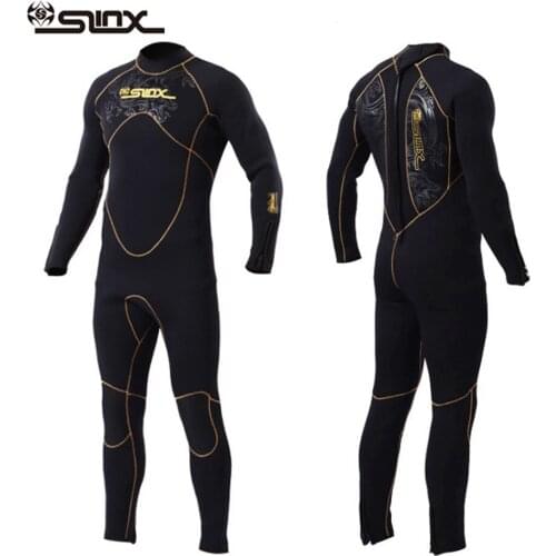 5MM Neoprene Wetsuit Men Full Body one pieces set Scuba diving suit long-sleeved Deep water spearfishing winter thermal swimsuit