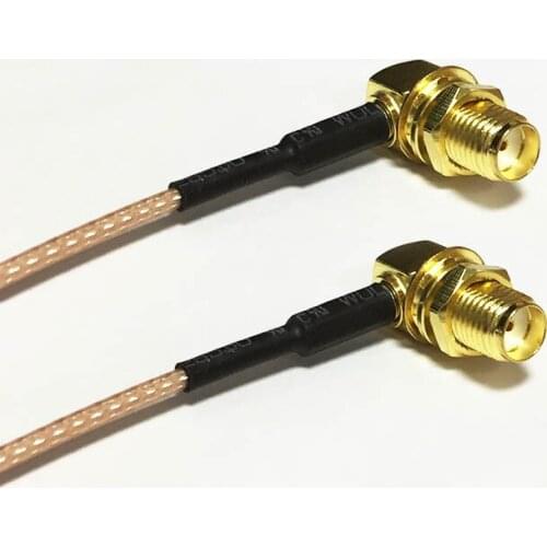 New SMA Female Right Angle Switch SMA Female Jack nut RA pigtail cable RG178 Wholesale 15CM 6" Adapter