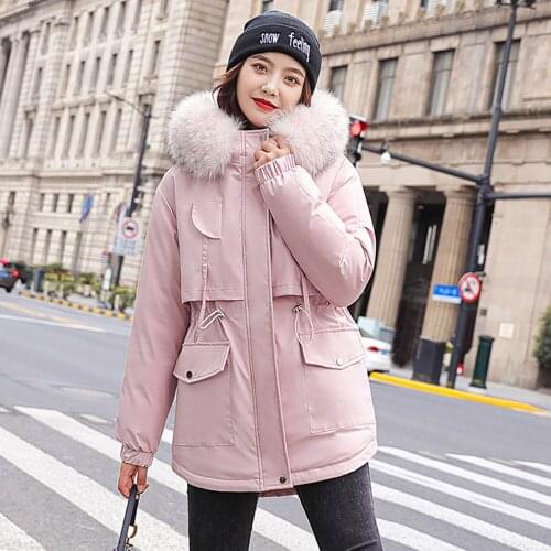 Women winter wear short down padded jacket large Korean student Parka look thick jacket Down parka women fashion jacket