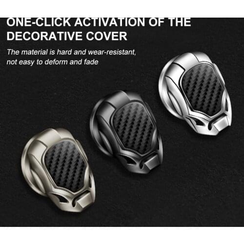 One Button Ignition Key Decorative Ring Cover Car engine start / stop button For BMW Benz And other models Accessories Sticker
