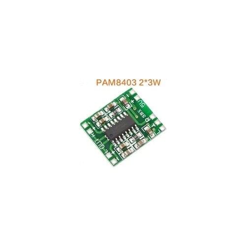 PAM8403 super miniature digital power amplifier class D 2*3W high efficiency 2.5 ~ 5V can be usB-powered 5pcs
