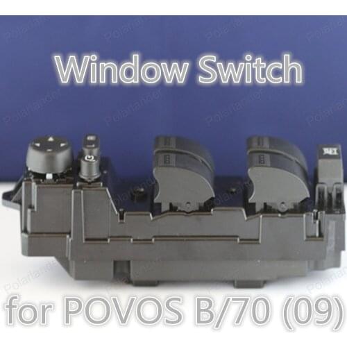 Polarlander Left Front Door Master Window Lifting Switch for P/OVOS B/70 (09) Electric Window Switch F/C03-66350 FC01-66370-B
