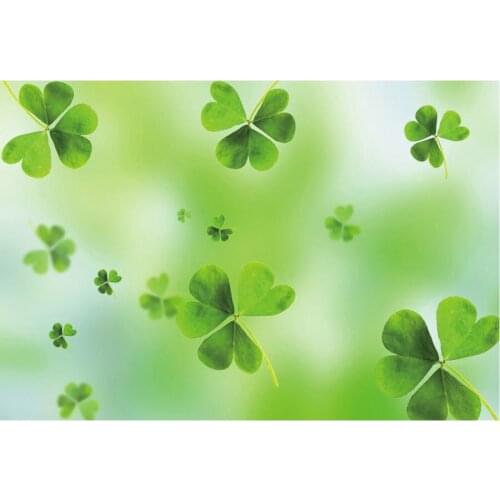 Happy St. Patricks Day Backdrop Green Colver Festival Party Photography Background Celebration Photo Booth Studio Decor