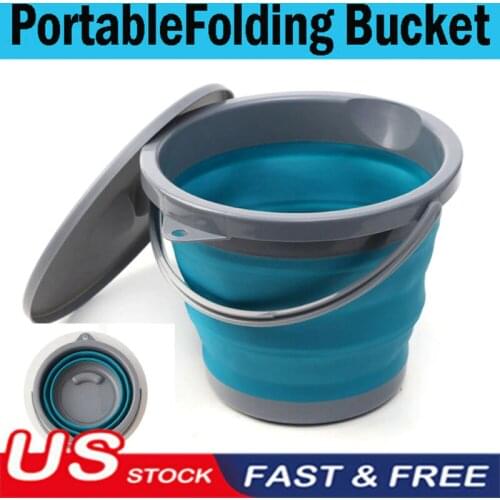 Fishing Bucket Folding Collapsible Barrel Fishing Camping Picnic Washbasin NEW