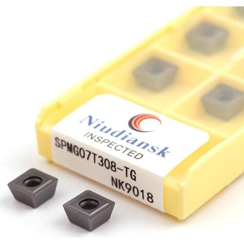SPMG050204-TG NK9018 SPMG060204 SPMG07T308 SPMG090408 SPMG110408 CNC Lathe Square U Drill Carbide Insert Cut Tool More Efficient