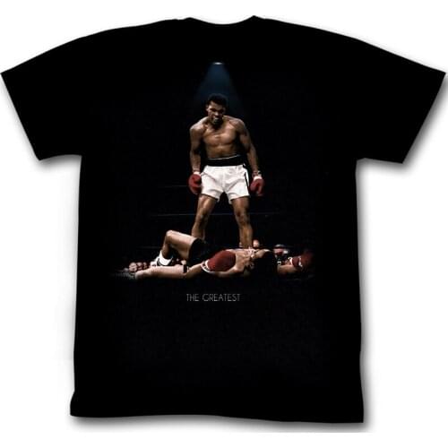 Heavyweight Champion Muhammad Ali Boxing Black Power T-Shirt. Summer Cotton O-Neck Short Sleeve Mens T Shirt New S-3XL