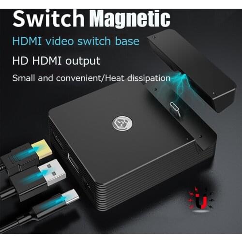 Usb 3.0 High-speed Tv Docking Station With 4 Game Cards Storage Replacement 1080p Mini Charging Dock For Nintendo Switch #3#g3