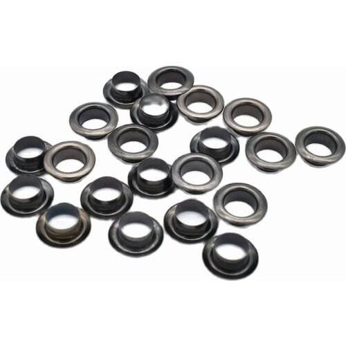 8mm Black Brass Eyelet Metal Eyelet With Washer Leather Craft Repair Grommet For DIY Clothing Scrapbooking Craft Projects 20 set