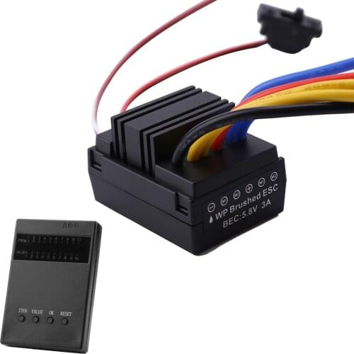 WP 880 80A Dual Brushed Waterproof ESC Speed Controller with Program Car For 1/8 RC Car