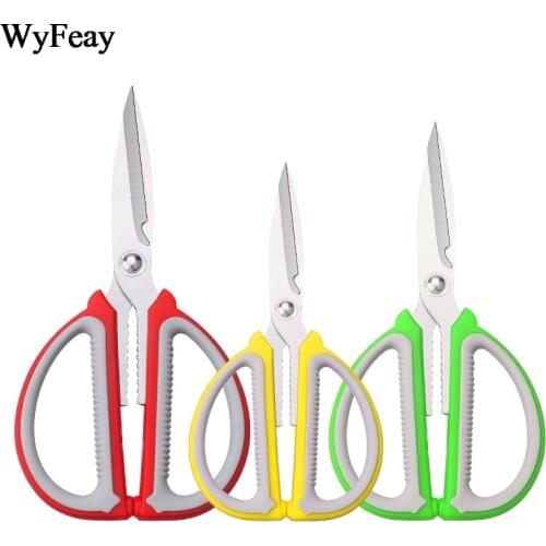 High Quality Stainless Steel Sewing Scissors Strong Civilian Shears Embroidery Leather Fabric Household Paper Cutting Scissors