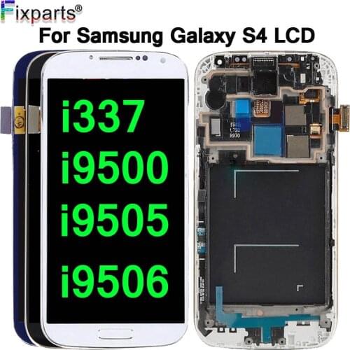 5.0 "For Samsung S4 LCD Display+Touch Screen Digitizer Assembly With Frame For Samsung Galaxy S4 LCD i9506 i9505 I9500 i337 LCD