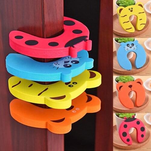Popular Cute Protection Child Finger Protector 1PC Door Stopper Baby Card Lock Baby Safety Newborn Care Security Animal Shaped