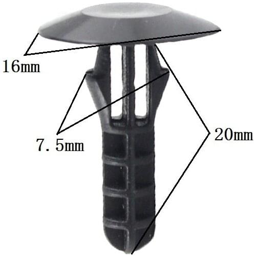 Car Shield Retainer Rivet For Honda 90108-SW3-003 Bumper Snaps Fastener Clips