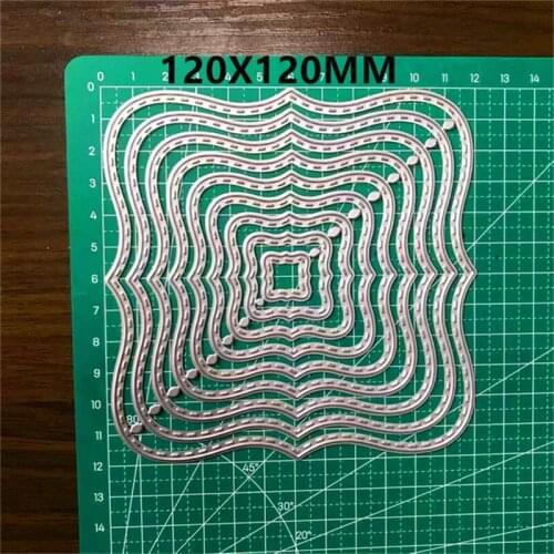 2021 New Arrival Curve Stitched Metal Cutting Dies and stamps DIY Scrapbooking Card Stencil Paper Craft Handmade Card