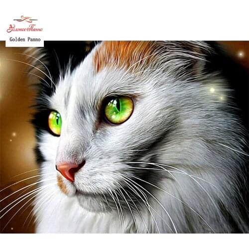 Diamond Painting Full Square 5D Diy Daimond Embroidery Diamant Mosaic Sale Displasy Broderie Diamant "Melancholy cat" 12