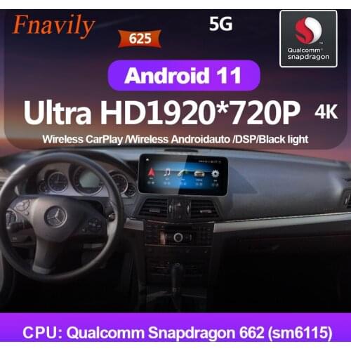 Fnavily Android 11 Car Radio For Mercedes Benz E Class W212 NTG4.0 IPS audio navigation Multimedia GPS 12.3" 2010 - 2013