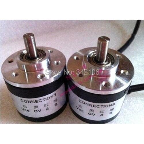 Free Shipping!!! 5pcs 400 line encoder / optical rotary encoder / AB with 400 pulses / wiring 2 m