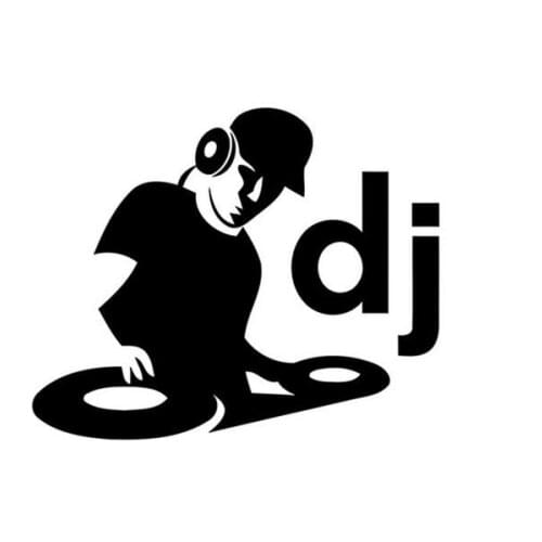 DJ Vinyl Sticker Window Laptop Graphic Deck Music Club Bumper 15x12cm