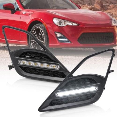 White LED DRL Daytime Running Driving Light For 2013-2016 Scion FR-S Toyota GT86 Car Accesy Fog Lamps