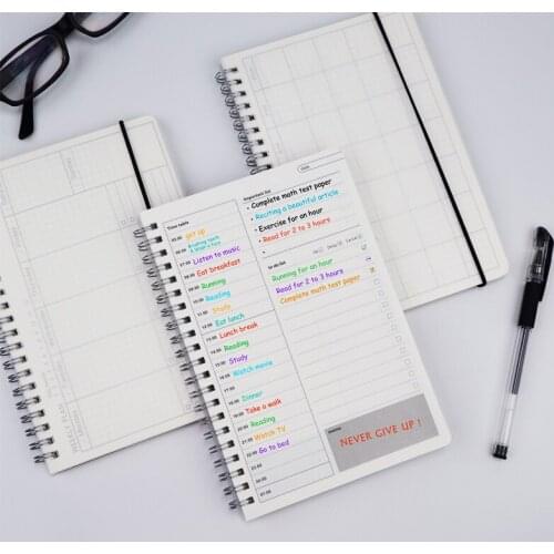2021 Notebook Agenda Daily Weekly Monthly Plan Spiral Organizer Schedule Planner