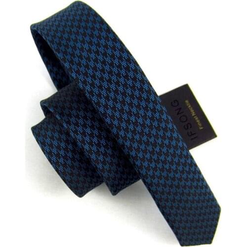 High Quality 2019 New Designers Brands Fashion Casual 3.5cm Slim Ties for Men Skinny Solid Color Necktie Work with Gift Box