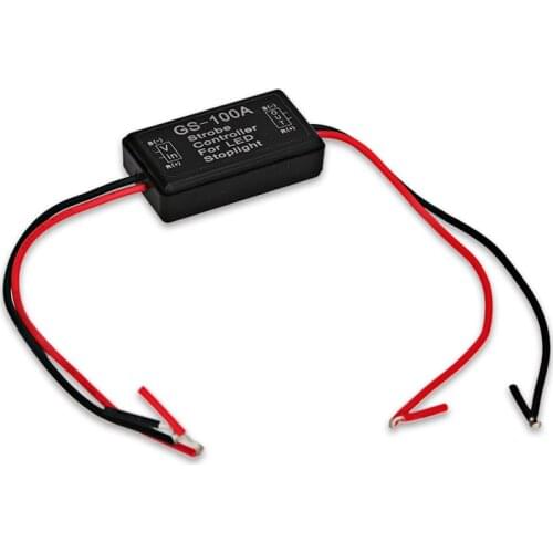 GS-100A Car Motorcycle Flash Strobe Controller Flasher Module for Led Stop Light Flashing Back Rear Brake Light Lamp12-24V