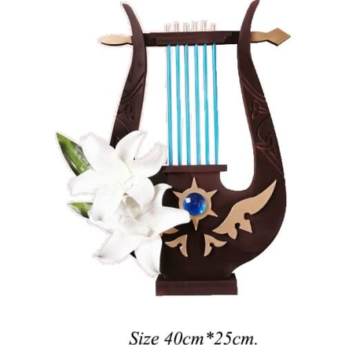 Game Genshin Impact Cosplay Props Bard Venti Harp Halloween Anime Carnival Prop Barbatos Holy Lyre der Himmel PVC Replica