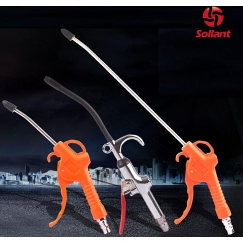 Red Plastic Handle Angled Bent Nozzle Air Duster Blow Gun Cleaner Air Blower Duster Blow Dust Gun Pneumatic Tool