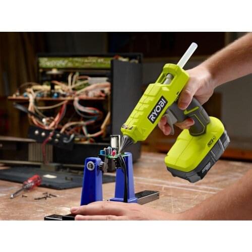 Liang Ming RYOBI 18V lithium gel gun, hot melt glue gun, woodworking, handmade outdoor advertisement