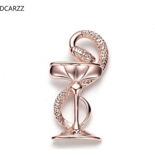 Bowl of Hygieia Cute Pins Badge Medical Doctor Gold Rose Gold Pins Metal Hiphop Jewelry Brooches Gift Women Accessories