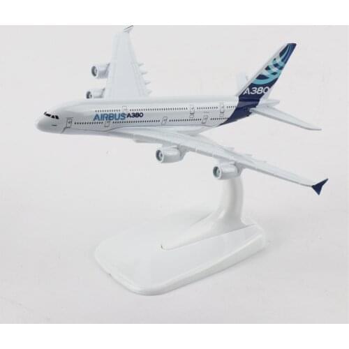 TAIHONGYU 16cm Airbus A380 Airplane Model w/Stand Collections Metal Diecast Toys Gift for Children