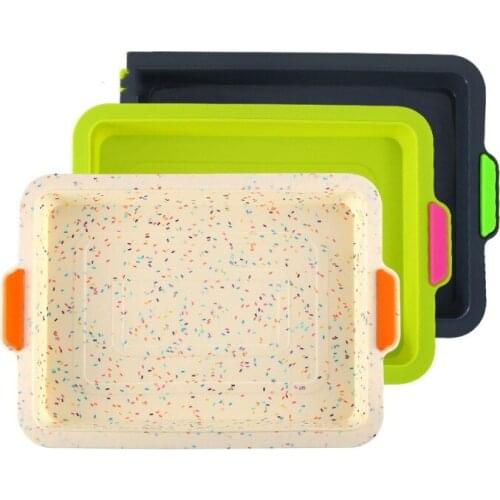 Food Grade Brownie Silicone Cake Mold Household Baking Pan Epoxy Mold Non-stick Oven Baking Utensils