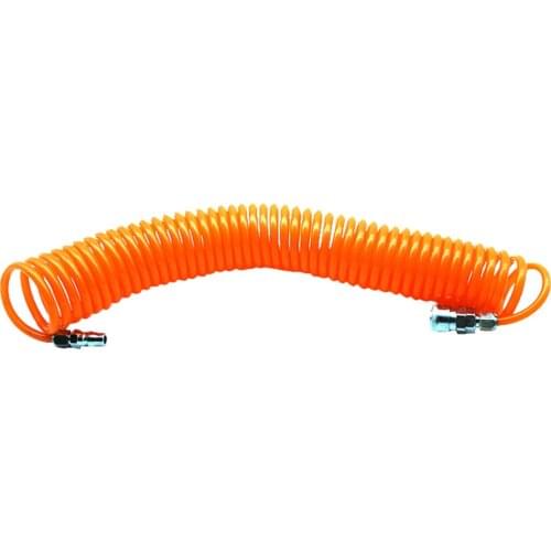 1PC 9M Air Hose Compressed Air Hose Retractable PU Pneumatic Hose Recoil Air Hose Double End Pneumatic Compressor Tool