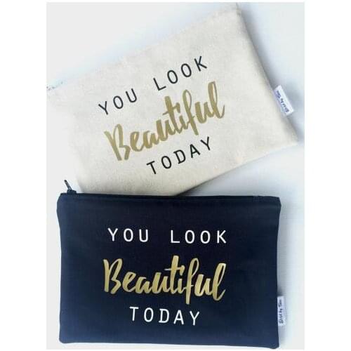 Custom text Gift Make Up comestic Bags Bridesmaid, Maid of Honour Unique Gift for Bridal Party Bags purses favors