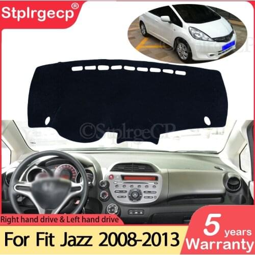 For Honda Fit Jazz 2008~2013 Anti-Slip Mat Dashboard Cover Pad Sunshade Dashmat Protect Carpet Accessories GE6 GE7 GE8 GE9 2010