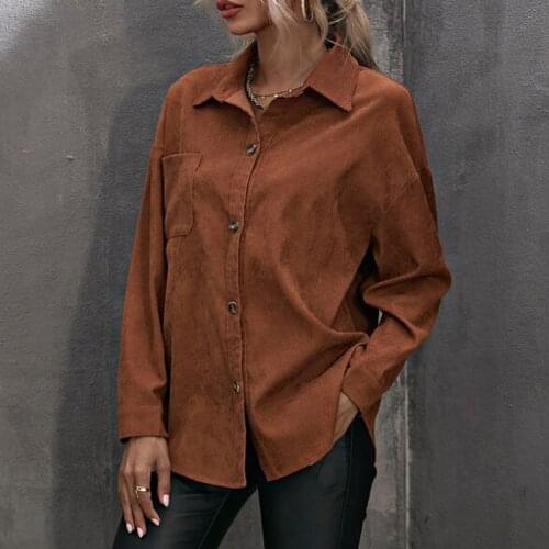 Pybcvrrd Women's Corduroy Shirts