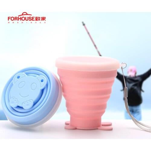 180ML Silicone Collapsible Water Bottles For Sports Drink Camping Travel My Cycling Foldable Bottle Coffee Cup