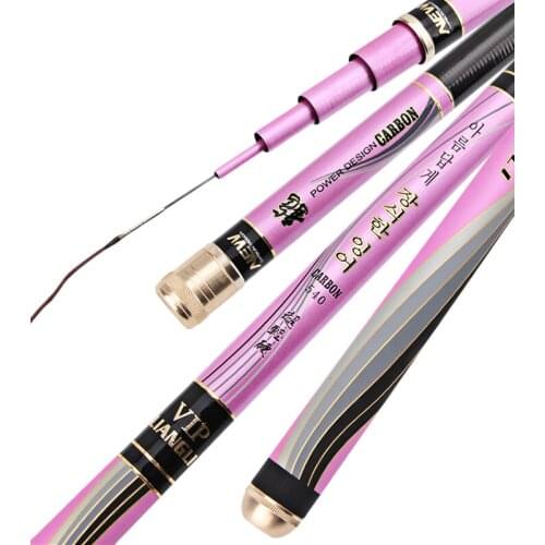 Strong Drag Taiwan Fishing Rod H5 Superhard Hand Rod 3.6-7.2M Long Pole For Carp Full Carbon Fiber Ultra-light