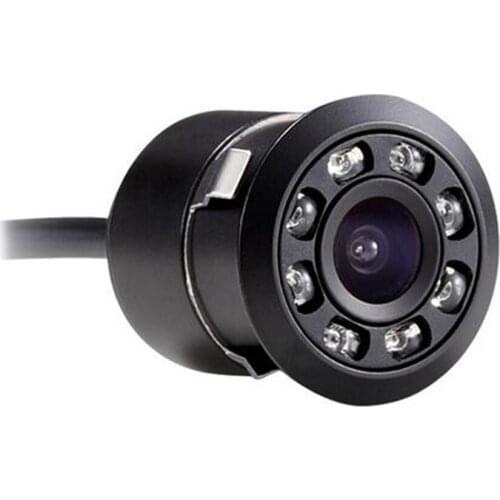 Universal 8 LED Night Vision Car Rear View Camera 18.5mm Punch CCD Waterproof Parking Assistence reverse camera