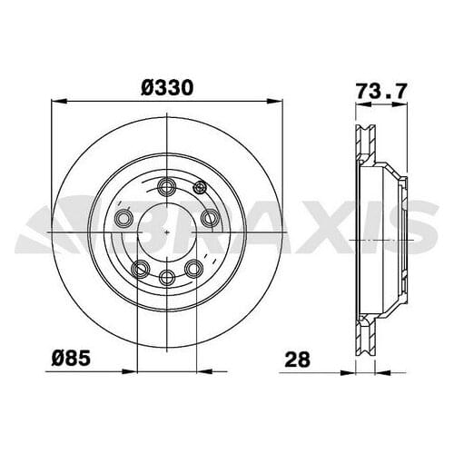 REAR BRAKE DISC MIRROR (17) TOUAREG Q7 07 7 L6615601J