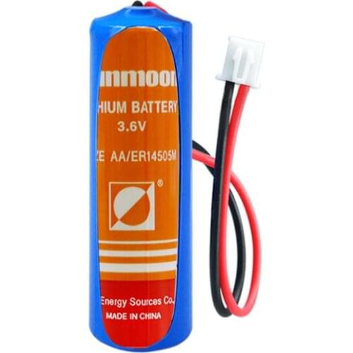 1PCS ER14505M No. 5 battery 3.6V IC card water meter battery ER14505 with plug ER 14505