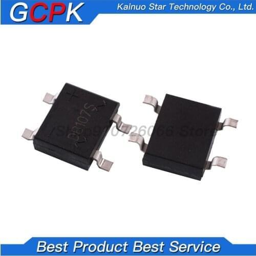 100PCS/LOT SMD DB107 DB107S 1A 1000V SOP4 Single Phases Diode Rectifier Bridge