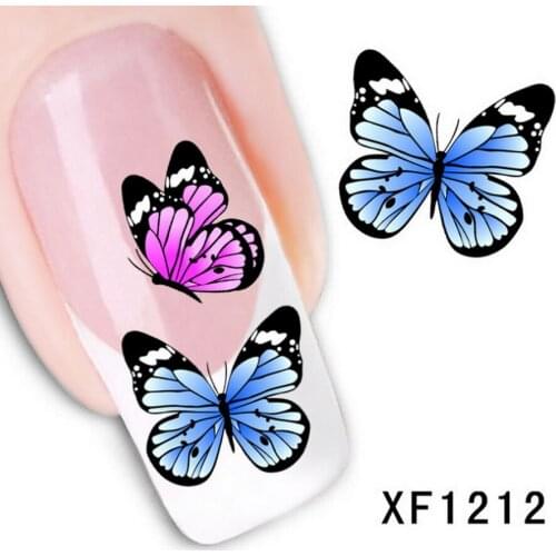 2000pcs Watermark 3D Design Cute DIY Black Cats Tip Nail Art Decorations Water Transfer Nail Sticker fashion