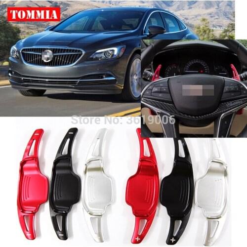 Tommia For Buick Lacrosse 2016-2017 2pcs Steering Wheel Aluminum Shift Paddle Shifter Extension Car-styling
