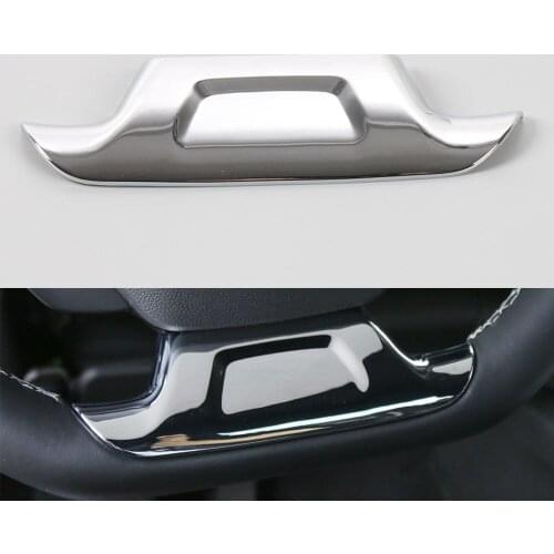 BBQ@FUKA New Car Accessories 1 PC Shiny Car Steering Wheel Trim Cover Interior Parts ABS Fit For Chevrolet Camaro 2017
