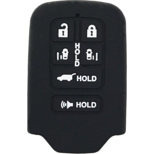 MICOCHE Silicone Car Key Case Cover for Honda Odyssey Key Fob 6 Buttons 2014 2015 2016 2017 For Freed Elysion MPV