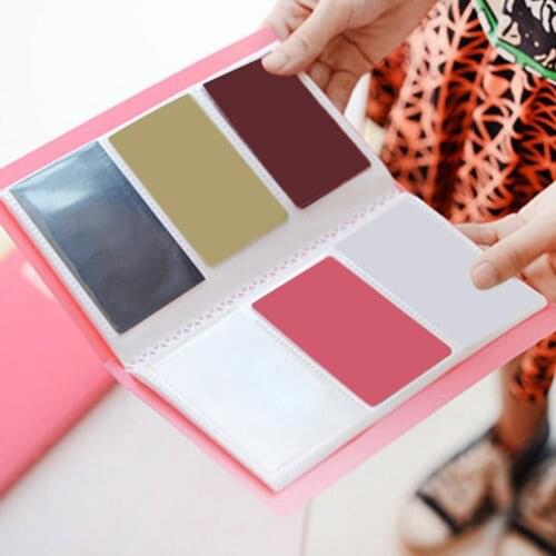 Card Holder Portable 120 Pockets Scrapbooking Photo Name Card Photocard Album ID Holder Office School Supplies